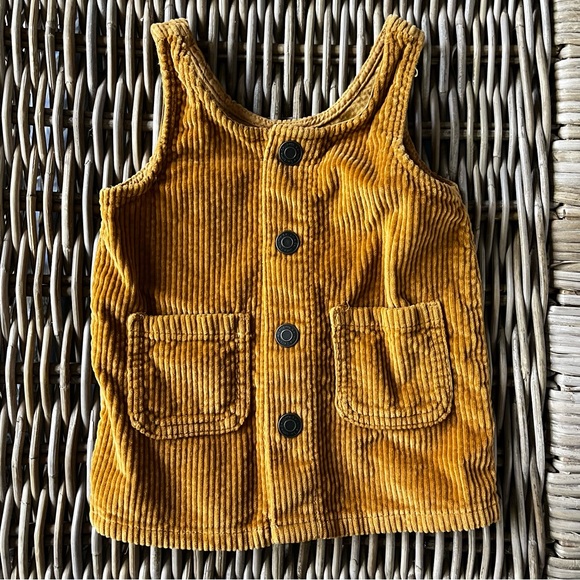 Little Co Corduroy Button 9M Dress - Picture 1 of 4